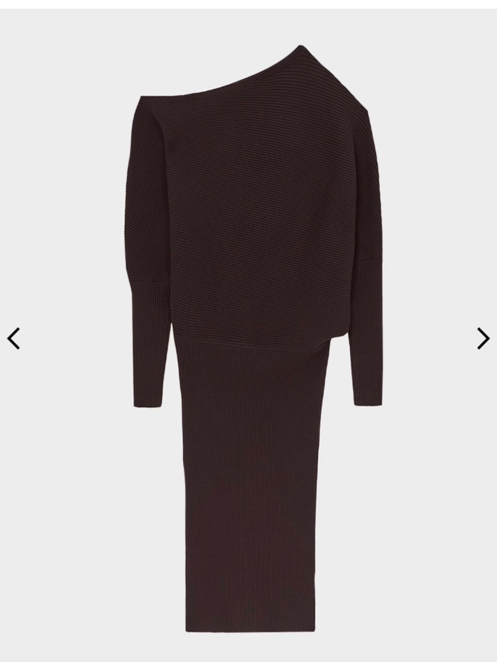 Reiss Lara off shoulder sweater long sleeve  dress